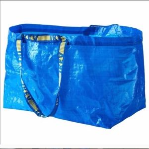 2 IKEA Frakta Large Blue Shopping Bags